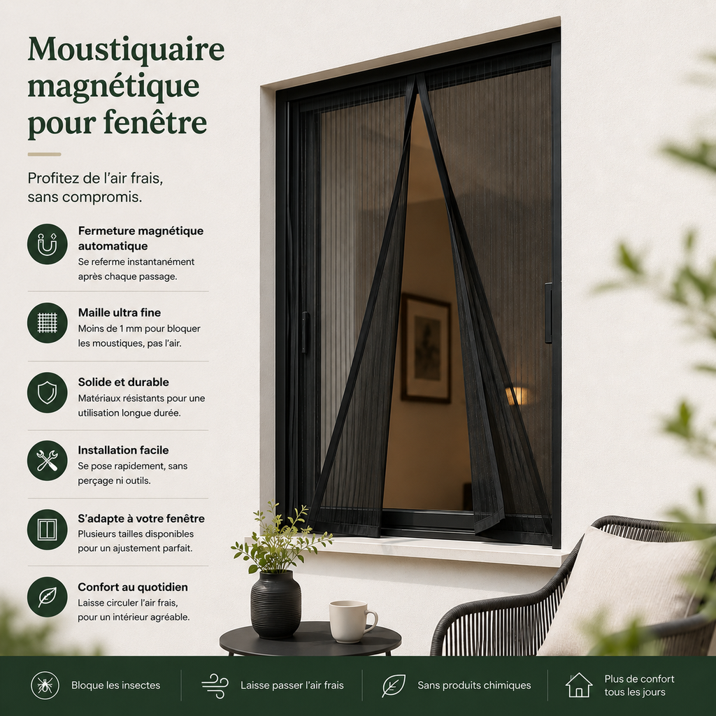 Moustiquaire Fenêtre Aimentée