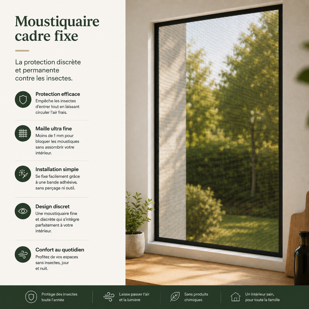 Moustiquaire Fenêtre Fixe