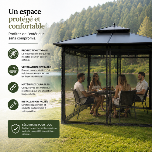 Moustiquaire Camping Adaptable
