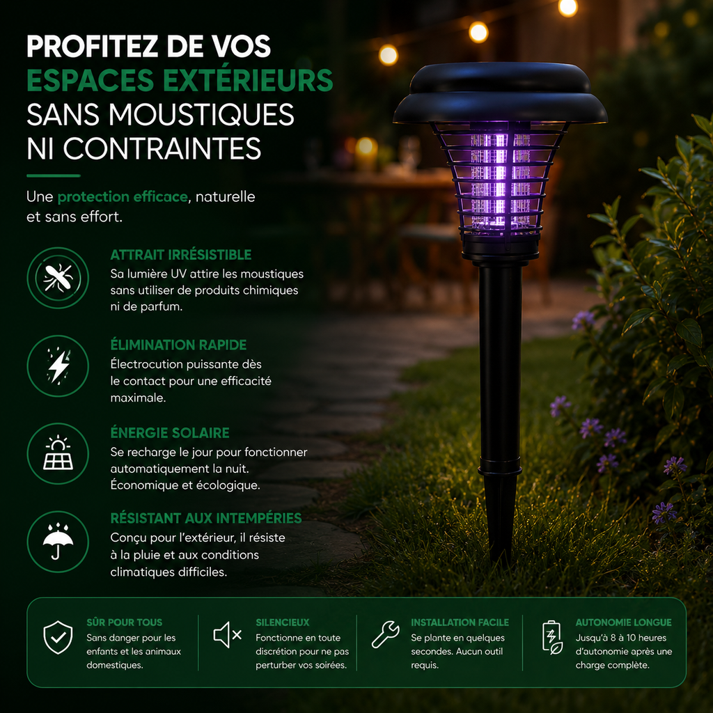 Lampe de Jardin Anti-moustiques